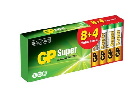 Gp Batteries Super-Alkaline-Batterie Aaa Lr3 1,5 V 12 Stück - Gp24a-U12