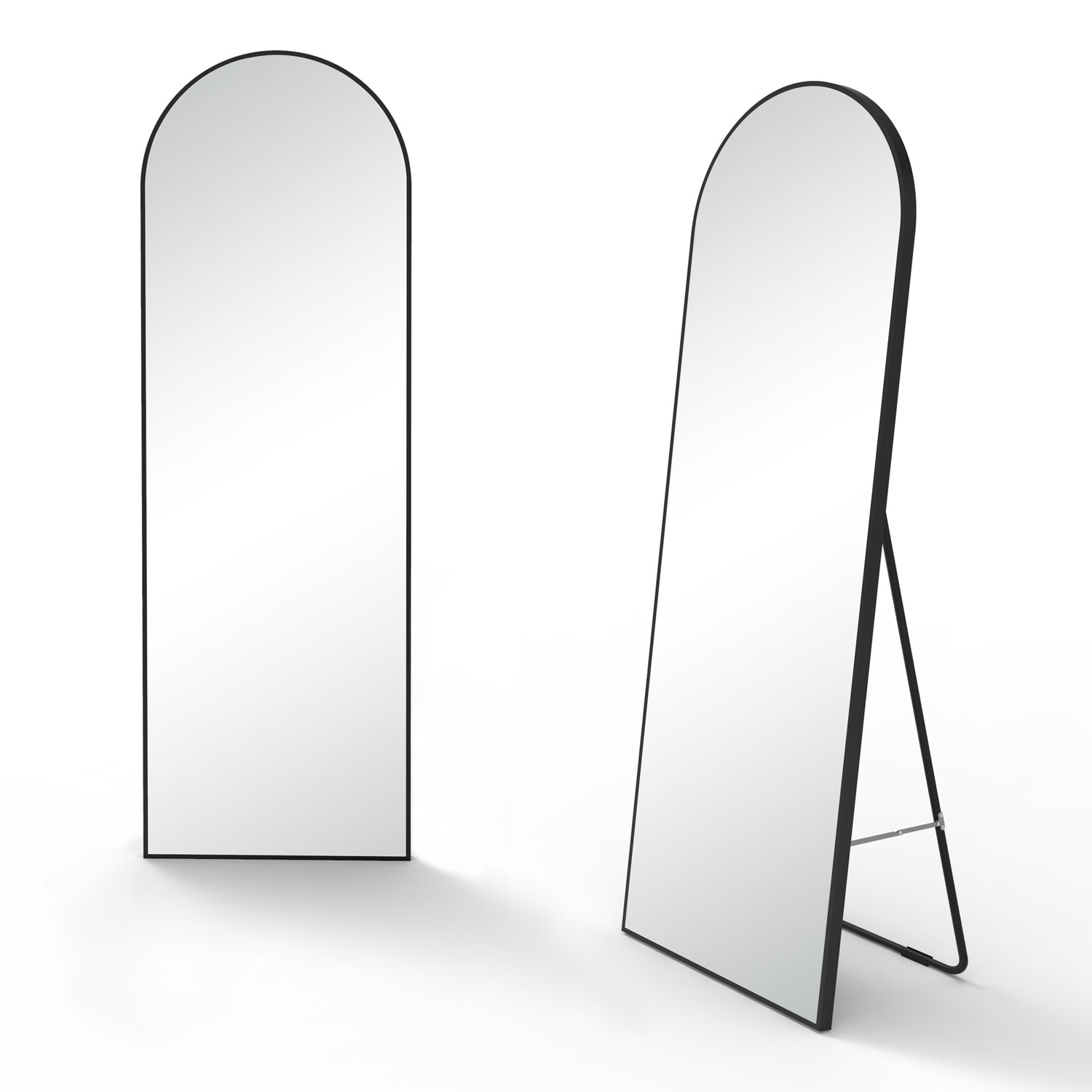 Acezanble - Miroir Sur Pied Et Bow Miroir De Sol 50 X 150cm