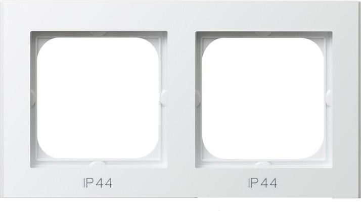 Ospel Sonata Doppelrahmen Für Ip44-Schalter, Weiß Rh-2R/00