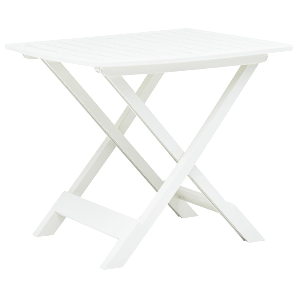 Table Pliable De Jardin-table À Manger-table D'Extérieur Blanc 79x72x70