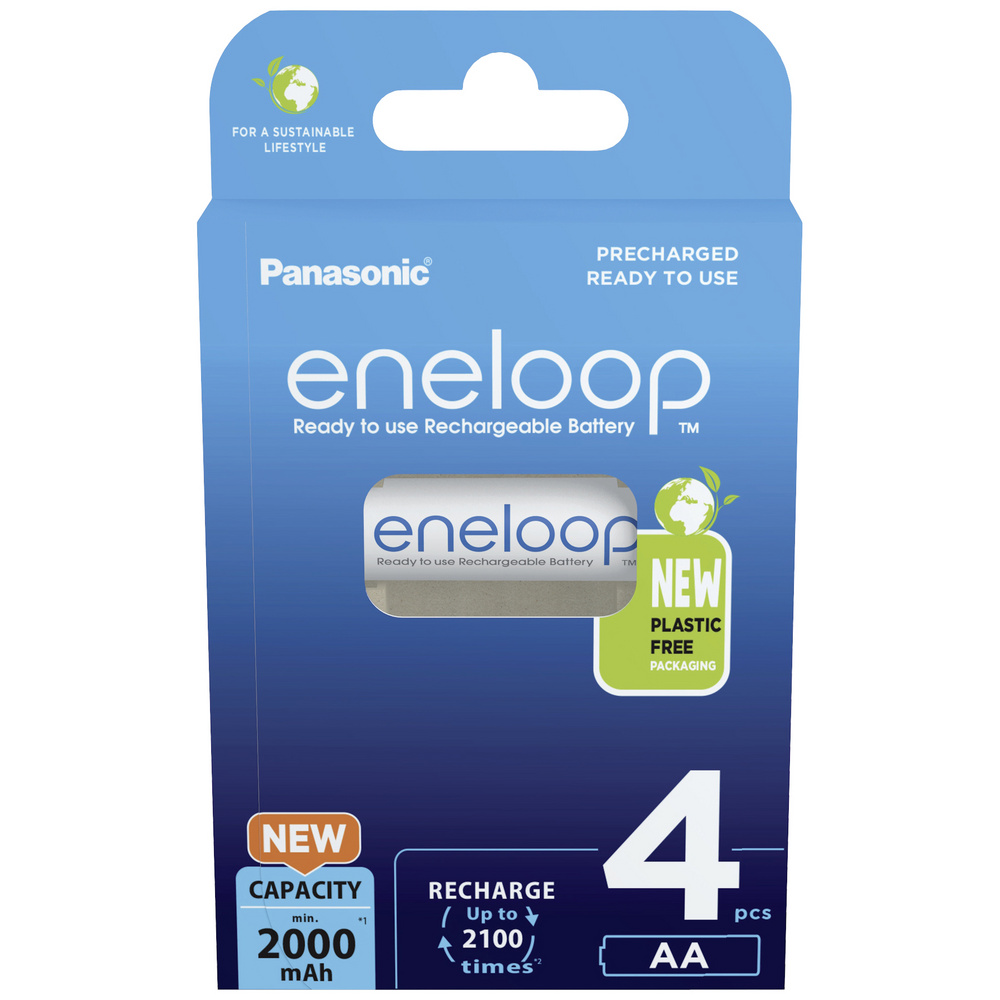 Panasonic Eneloop Aa 2000 Mah 4Er Mignon Blister (Bk-3Mcde/4Be) - Bild 4