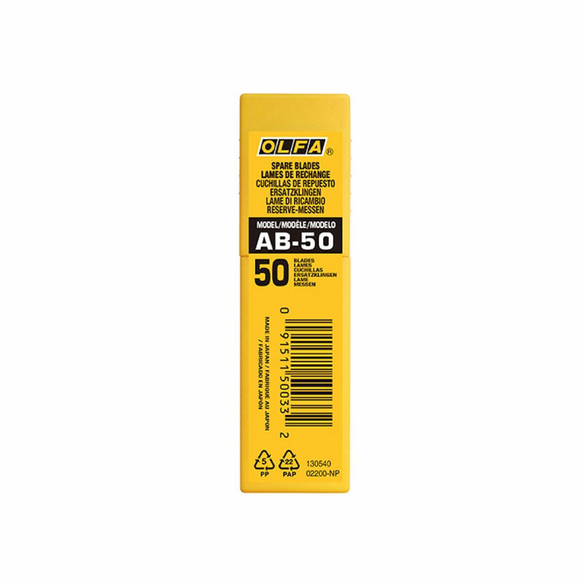 L'Outil Parfait Set Di 50 Lame Da Taglio Standard 'ab 50' Da 9 Mm D...