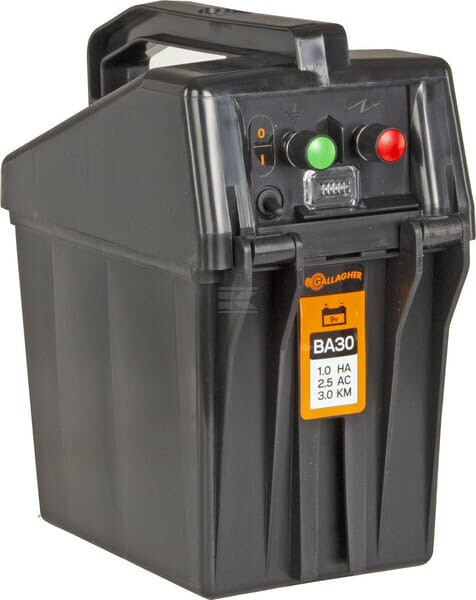 Gallagher Schwarz Elektrifizierer Mit Batterie Kostenlos Ba30 - Image 3