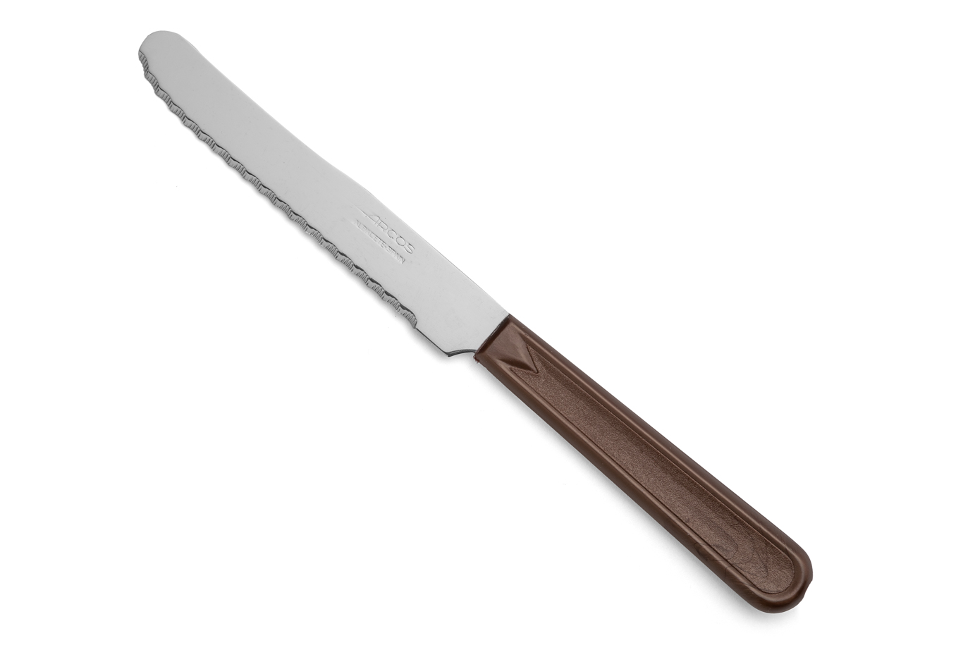 Arcos Braun Tischmesser Tisch 802910 Monoblock Aus Einem Stück Edelstahl Und Klinge Von 11 Cm Im Karton