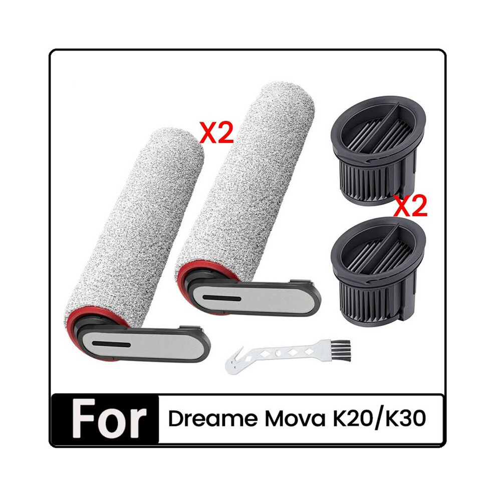 Oem Set Mit 5 Bürstenwalzen Und Hepa-Filter Für Kabellose Nass- Und Trockensauger Der Mova K20/K30-Serie