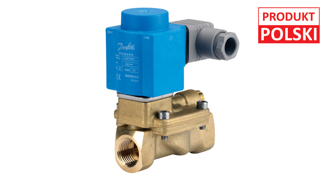 Danfoss Magnetventilgehäuse Ev 220B 15B G 1/2, Kvs 4,0, Servogesteuert 032U7115