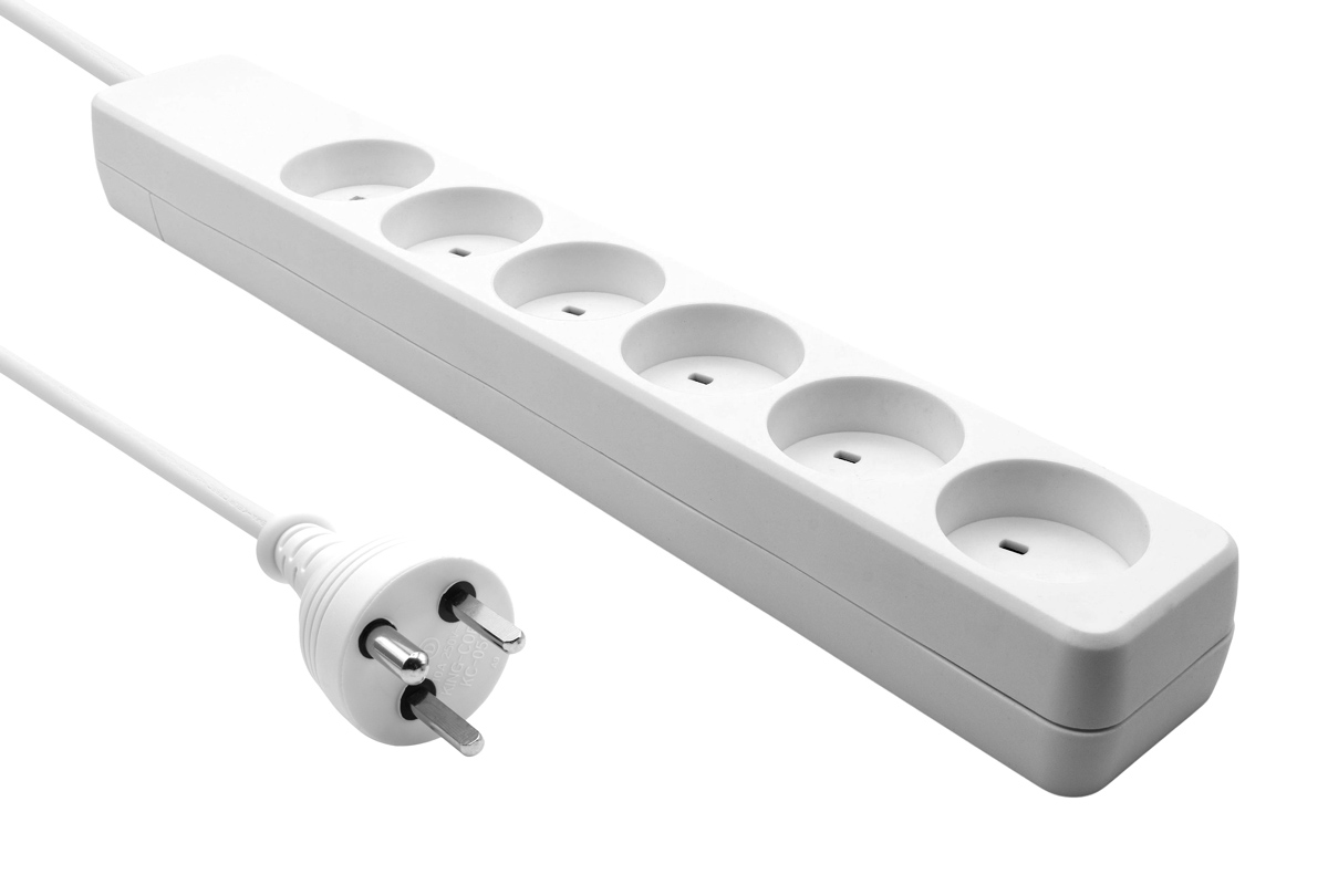 Proxtend Weiss Steckdosenleiste, Danish It Power Strip 6-Way 4M White (6X, Typ 23, 4 M) - Image 2