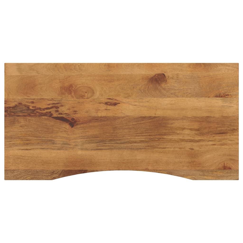 Vidaxl - Dessus De Bureau Avec Courbe 120x50x2,5 Cm Manguier Massif Brut