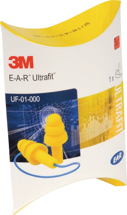 UF01000 (VE50)  (10 Stück) - E-A-R Gehörschutzstöpsel Kordel, SNR=32dB - Image 6
