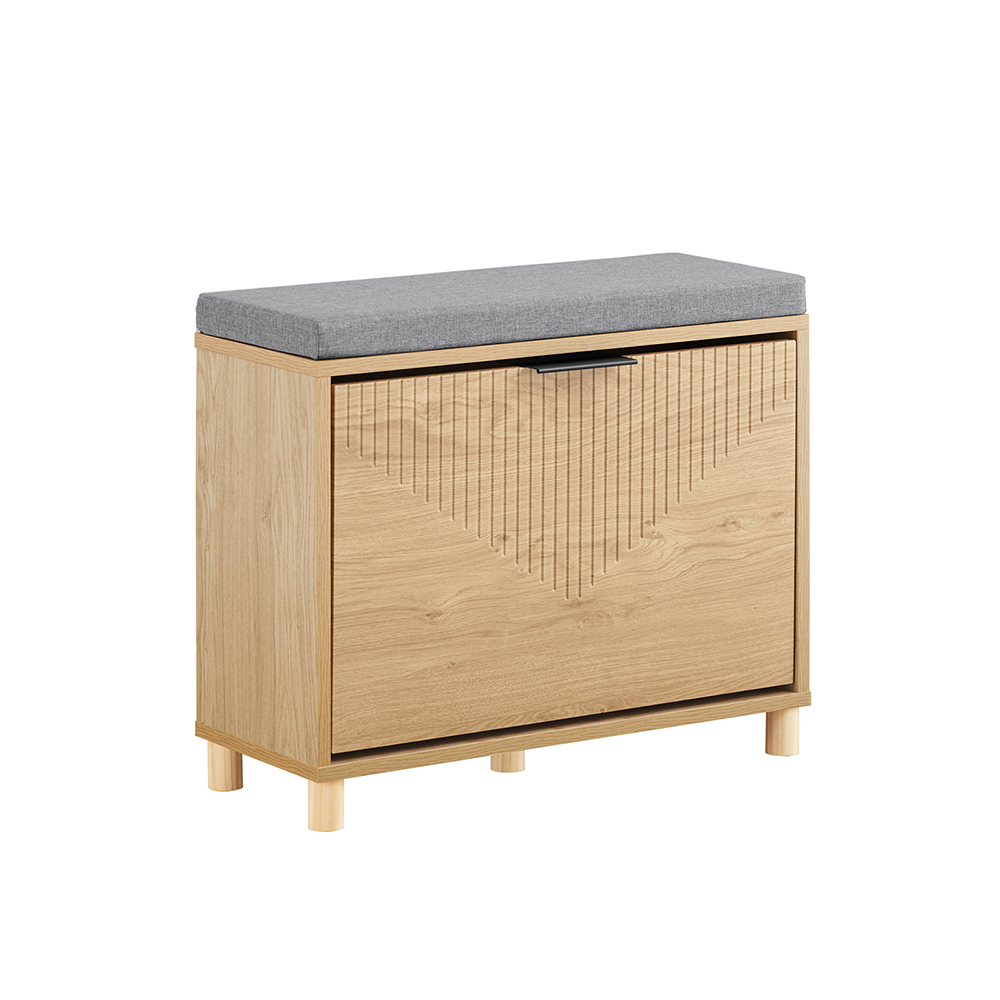 Sobuy – Banc À Chaussures Avec Rangement Caché – Meuble D'Entrée En