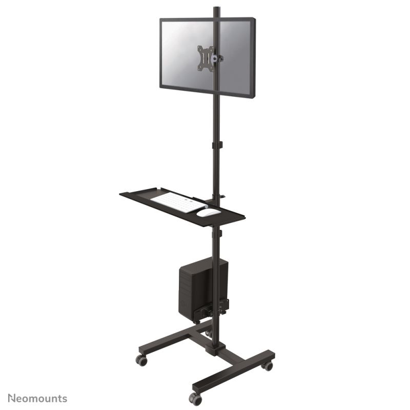 Newstar Computer Mobiler Bildschirmständer - Newstar - Fpma-Mobile1700 - Bis Zu 32 Zoll - Höhenverstellbar 175 Cm - Schwarz 8717371447038 - Image 5