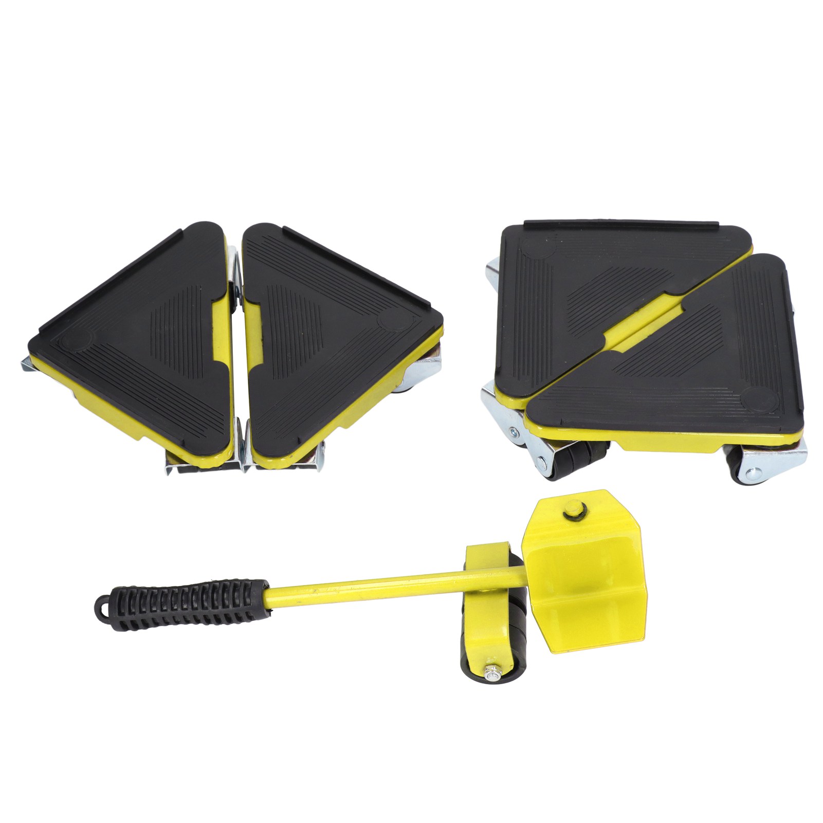 Lève-meuble et patins roulants universels, 300 kg, fer et ABS, lot de 5
