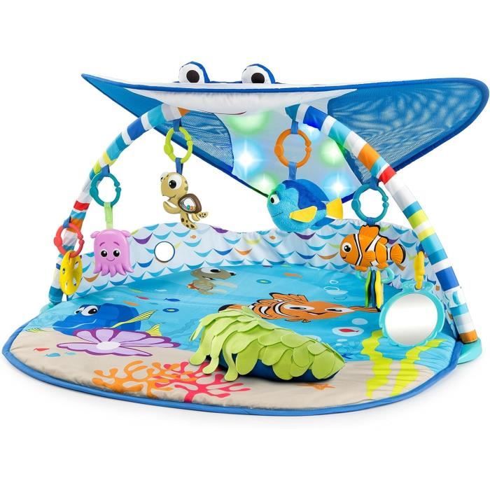 Tapis D'Éveil Bébé Le Monde De Nemo – Auvent M. Raie Avec Lumières Et