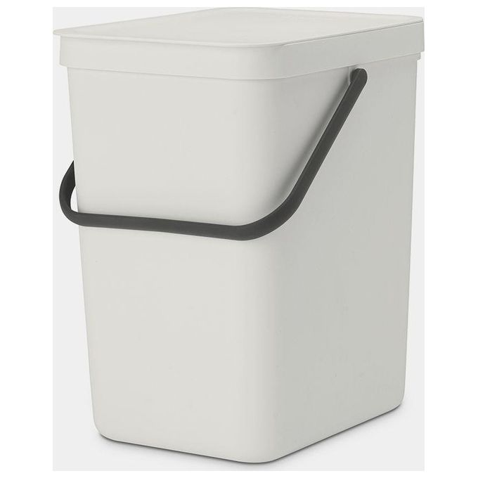 Brabantia Sort & Go 25 L Contenitore Per Rifiuti Riciclabili Grigio Chiaro