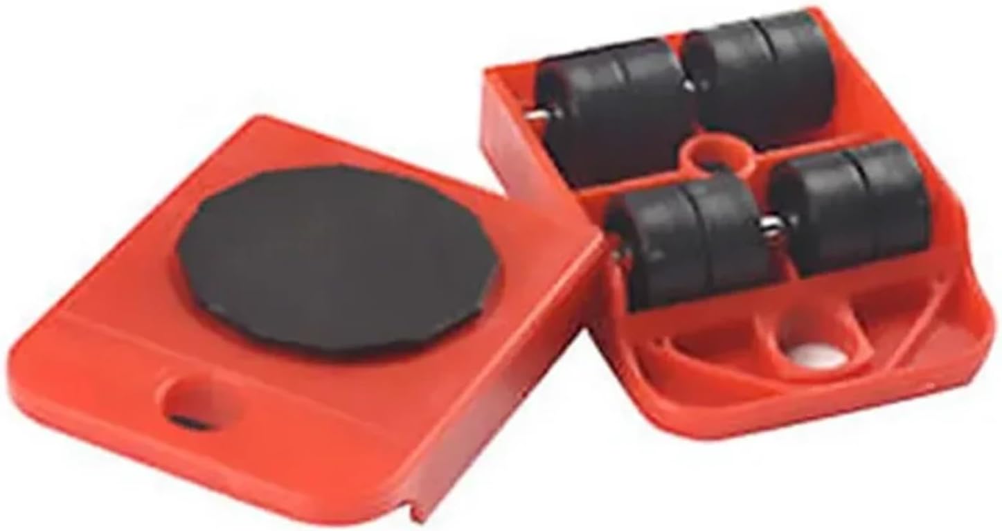 Patin de déménagement à roulettes en plastique ABS et acier, charge 200 kg, 10 × 8 cm