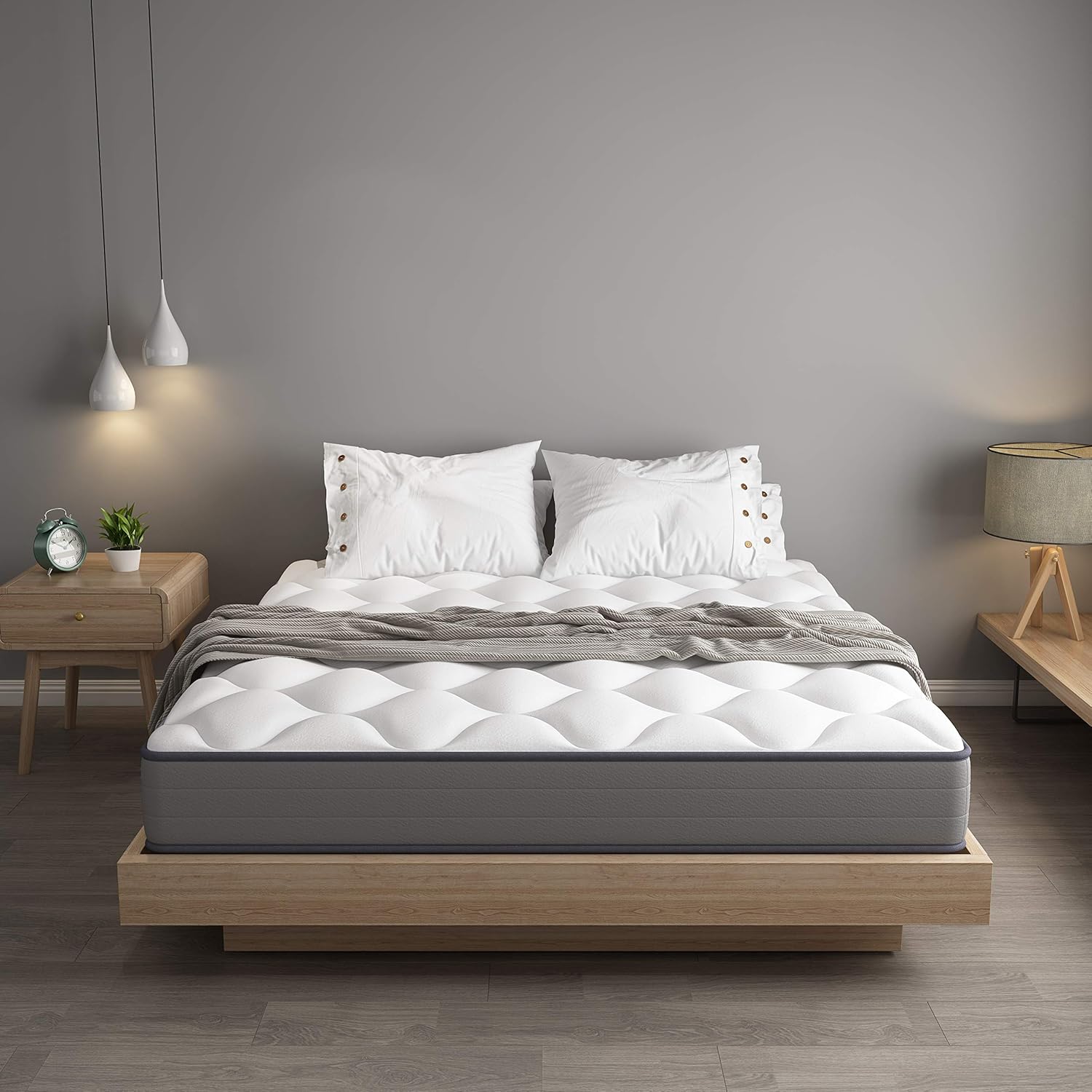 Dewinner - Matelas 90x190cm, Matelas À Ressorts 20cm Epaisseur