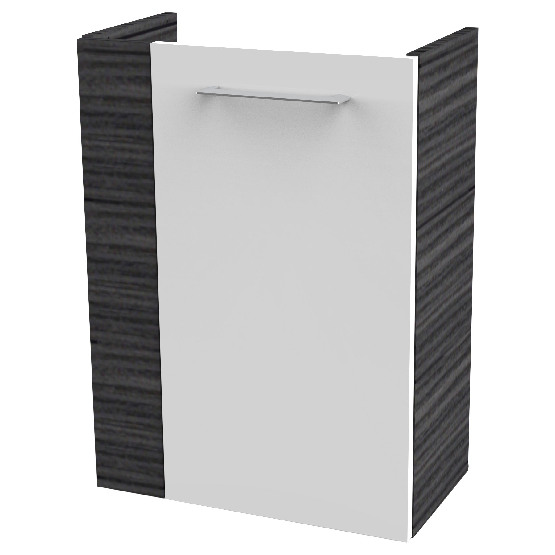 Fackelmann Sbc Beckenunterschrank 45 - Front Weiß Hochglanz -