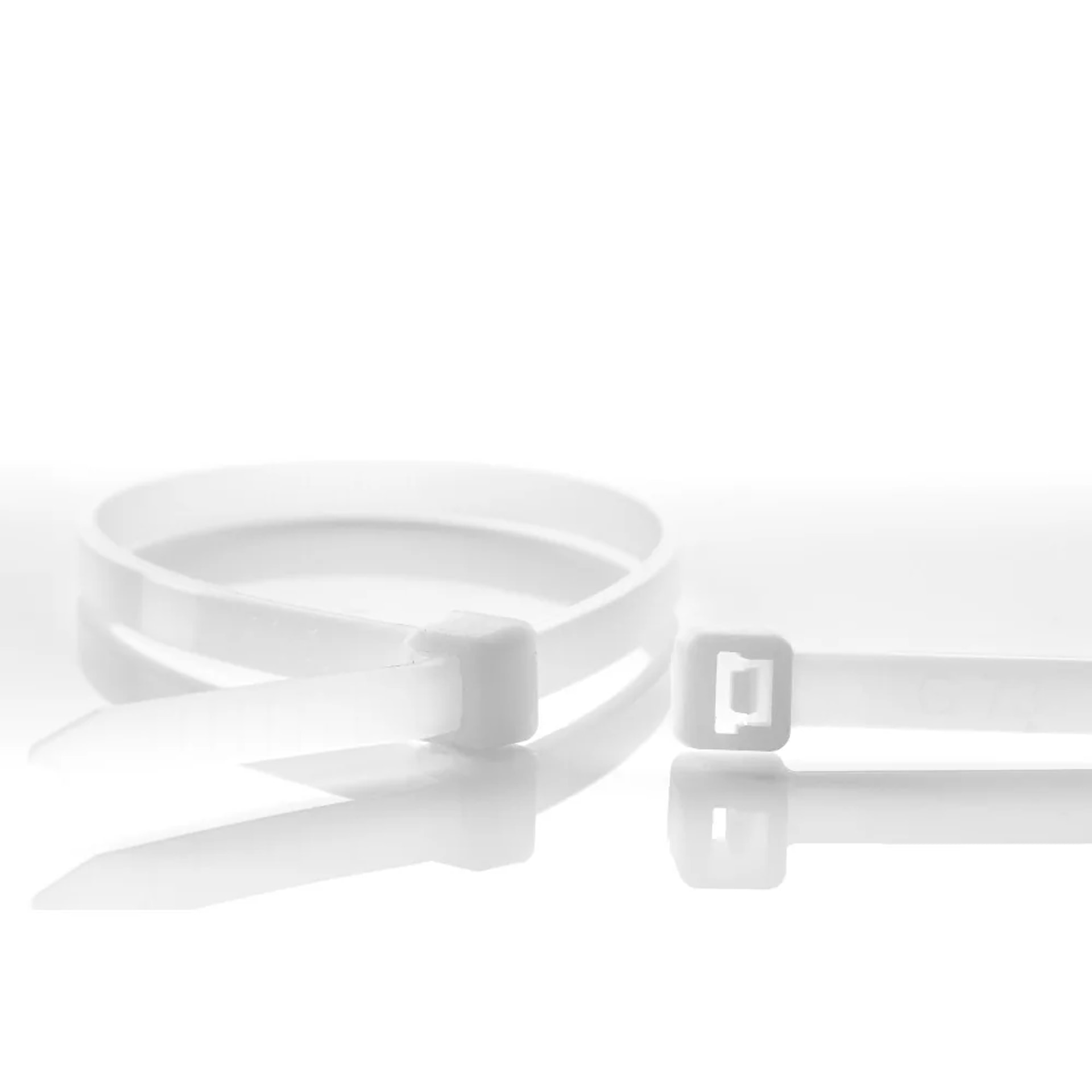 Klasebo 100 Kabelbinder 200x4, 8mm Natur (weiss) Pa6.6