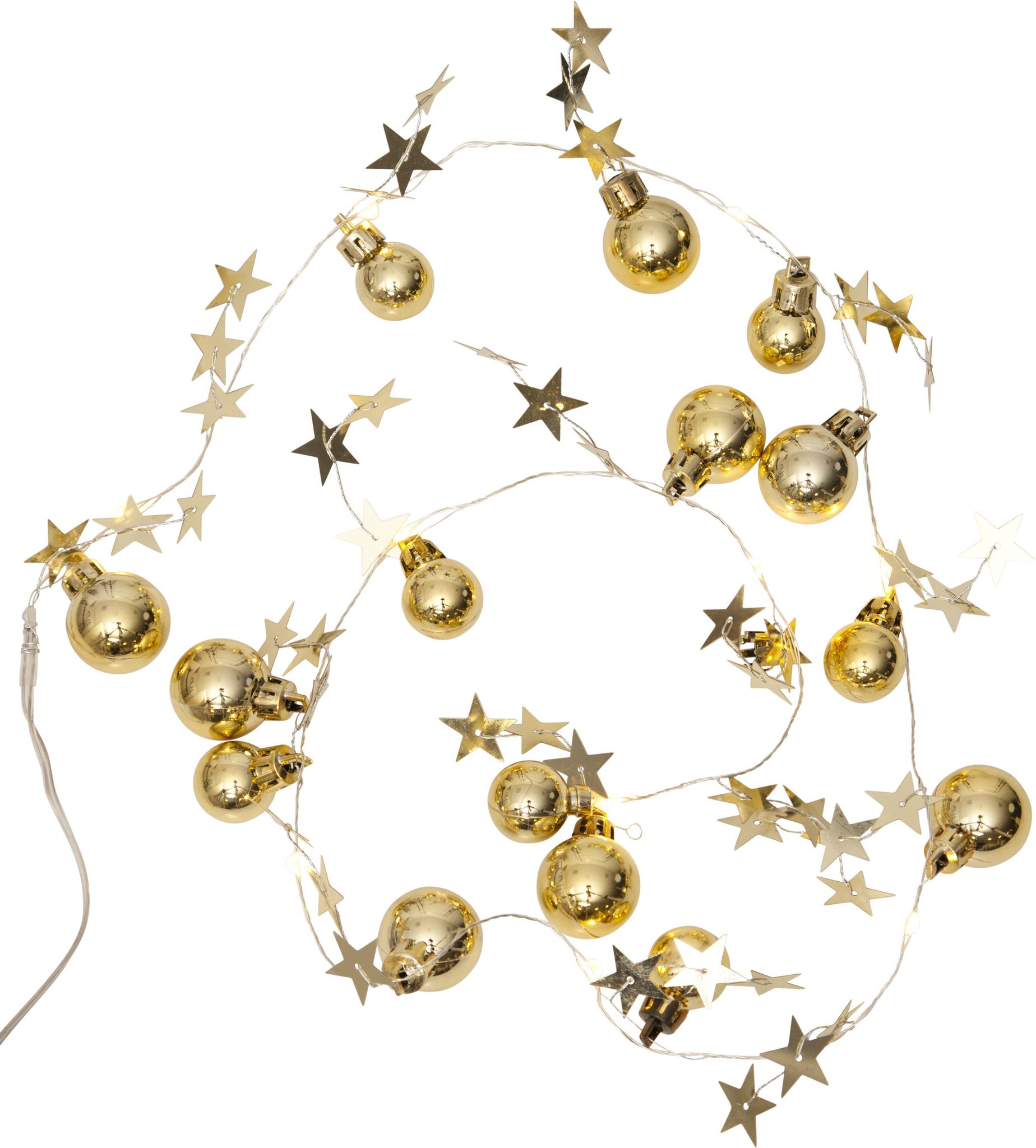 Star Trading Gelb Led-Deko-Kette "Xmas", Gold