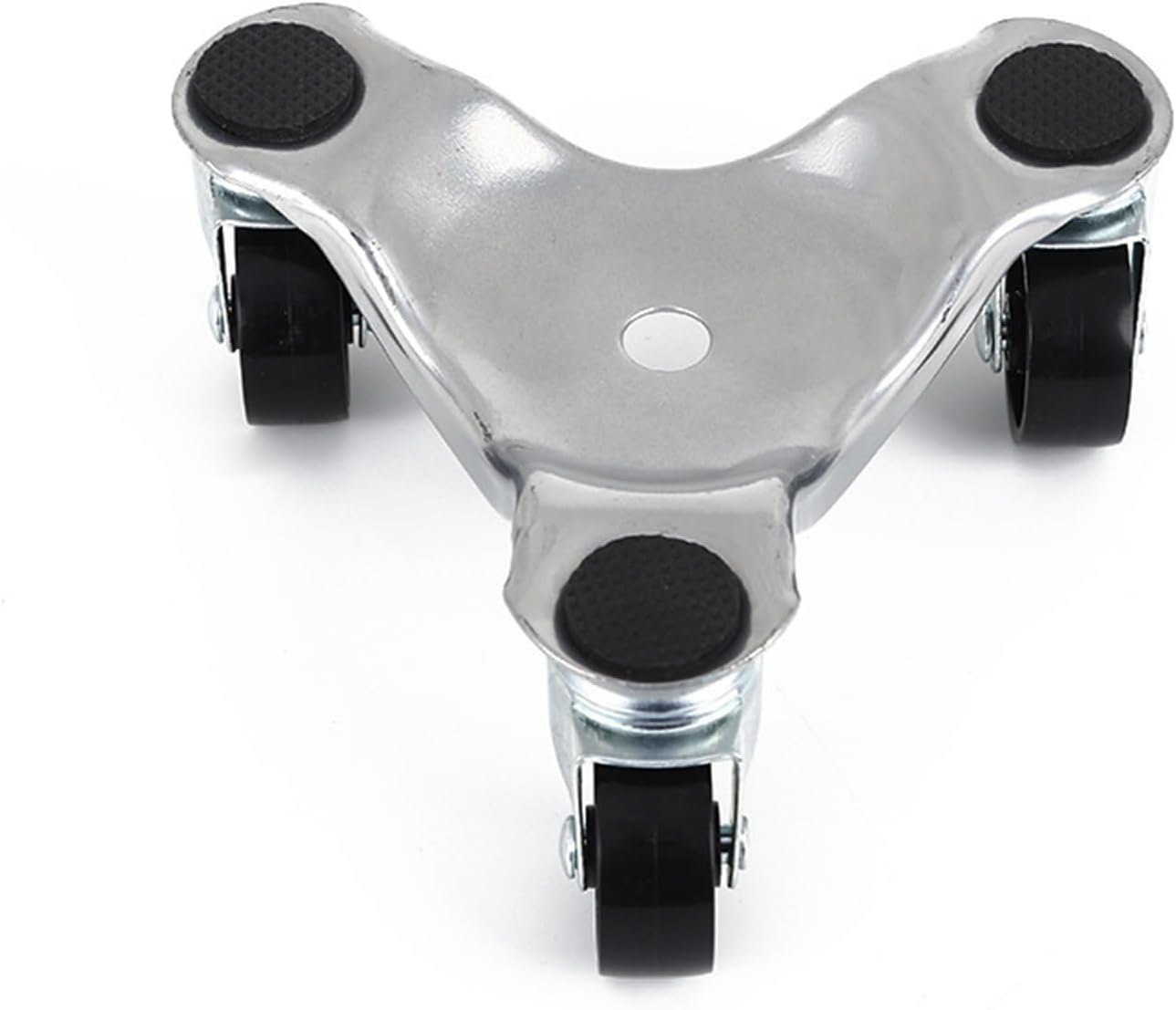Chariot de manutention triangulaire en acier au carbone, roulettes pivotantes 360°, pour meubles et charges lourdes