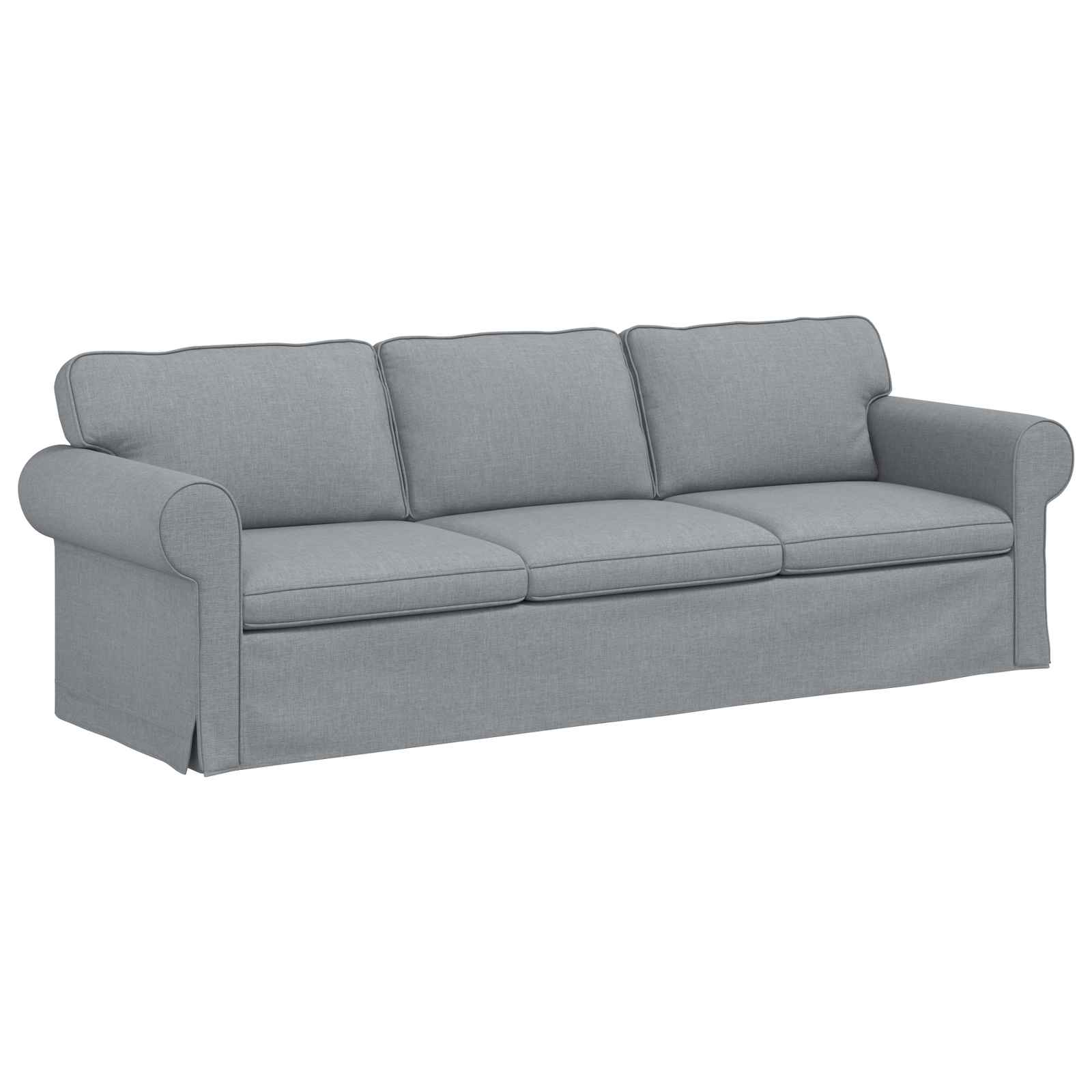 Sofa Light Grey 245 X 82 X 80 Cm Fabric Vidaxl