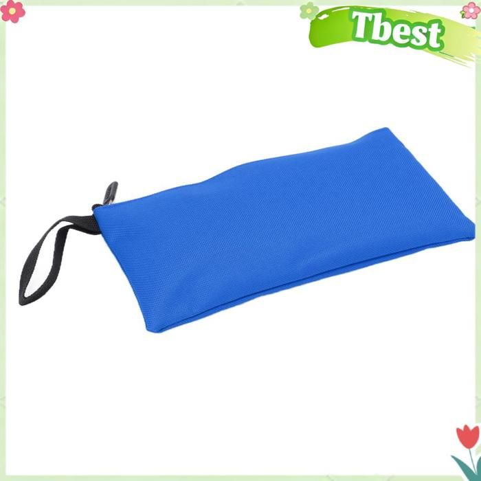 Sac à outils en toile polyester 600D imperméable, fermeture à glissière, bleu, portable
