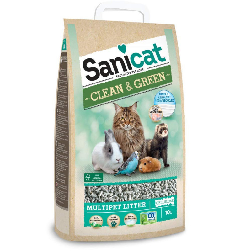 Sanicat Cellulose Katzenstreu - Sparpaket 2 x 10 l - Bild 4