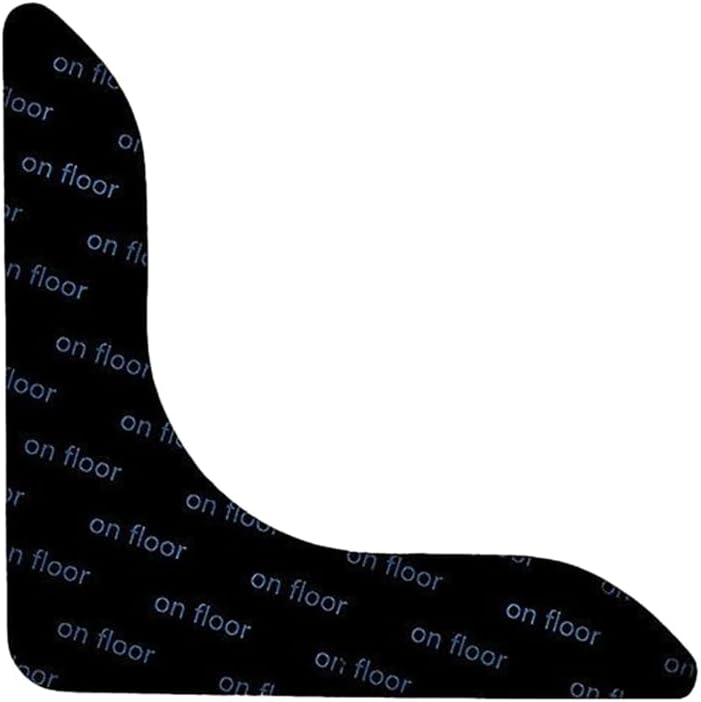 Patins antidérapants réutilisables en PU, noir, lot de 24