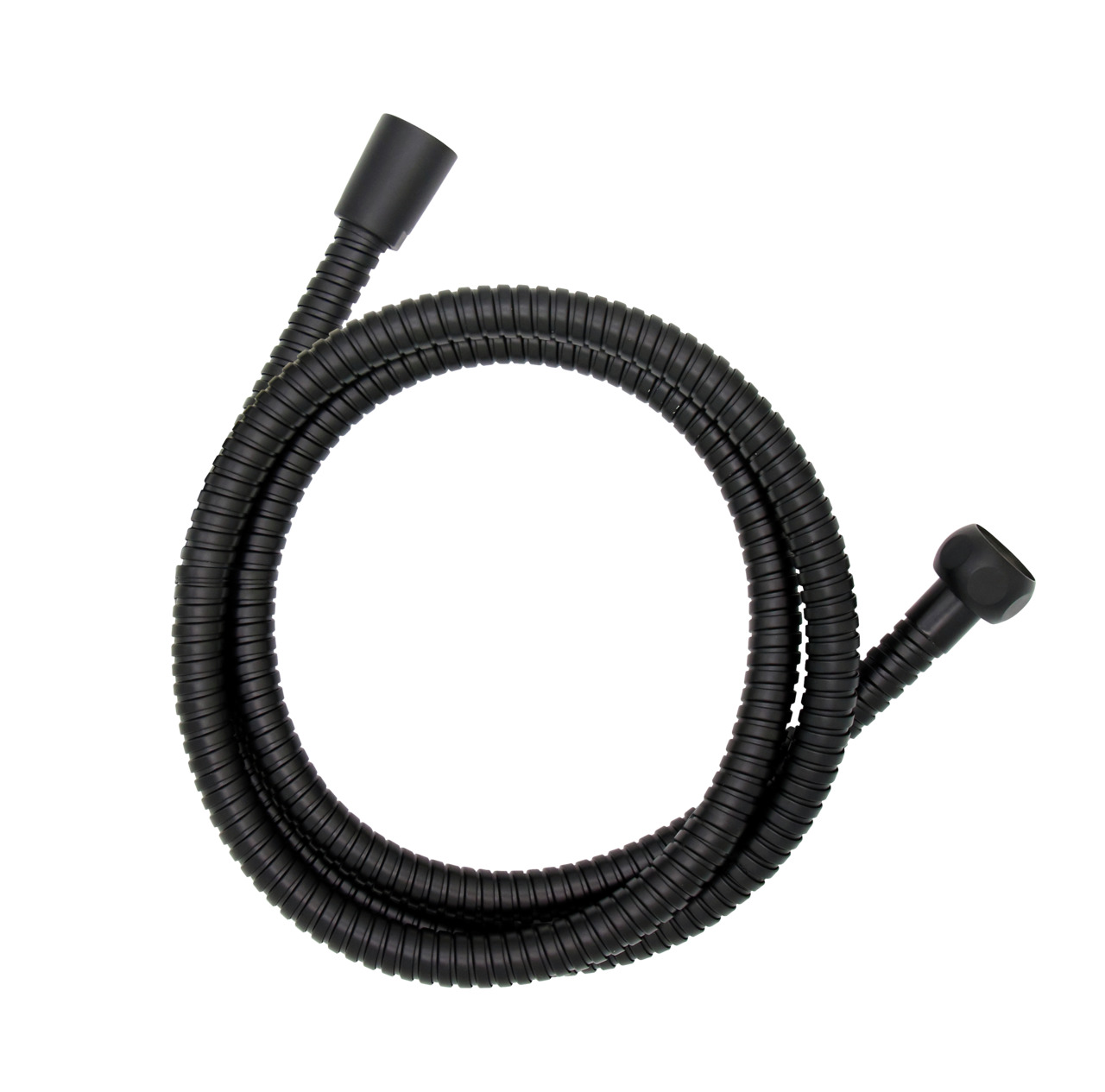 Edelstahl Duschschlauch 150 Cm Schwarz, 1/2 Standardanschluss, Schwarz, Edelstahl Rostfrei Schwarz - Schwarz - Wenko