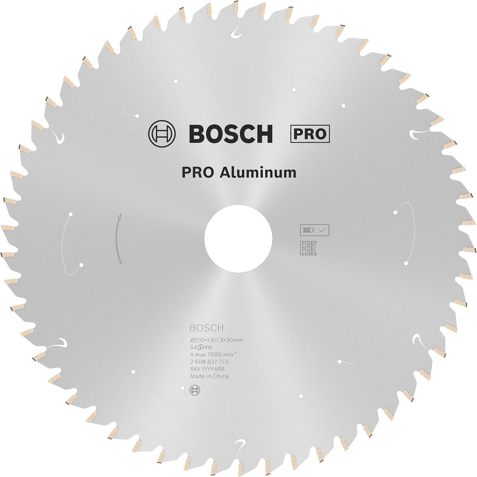 Lame de scie circulaire pour aluminium, Ø210 mm — photo de l’offre ManoMano