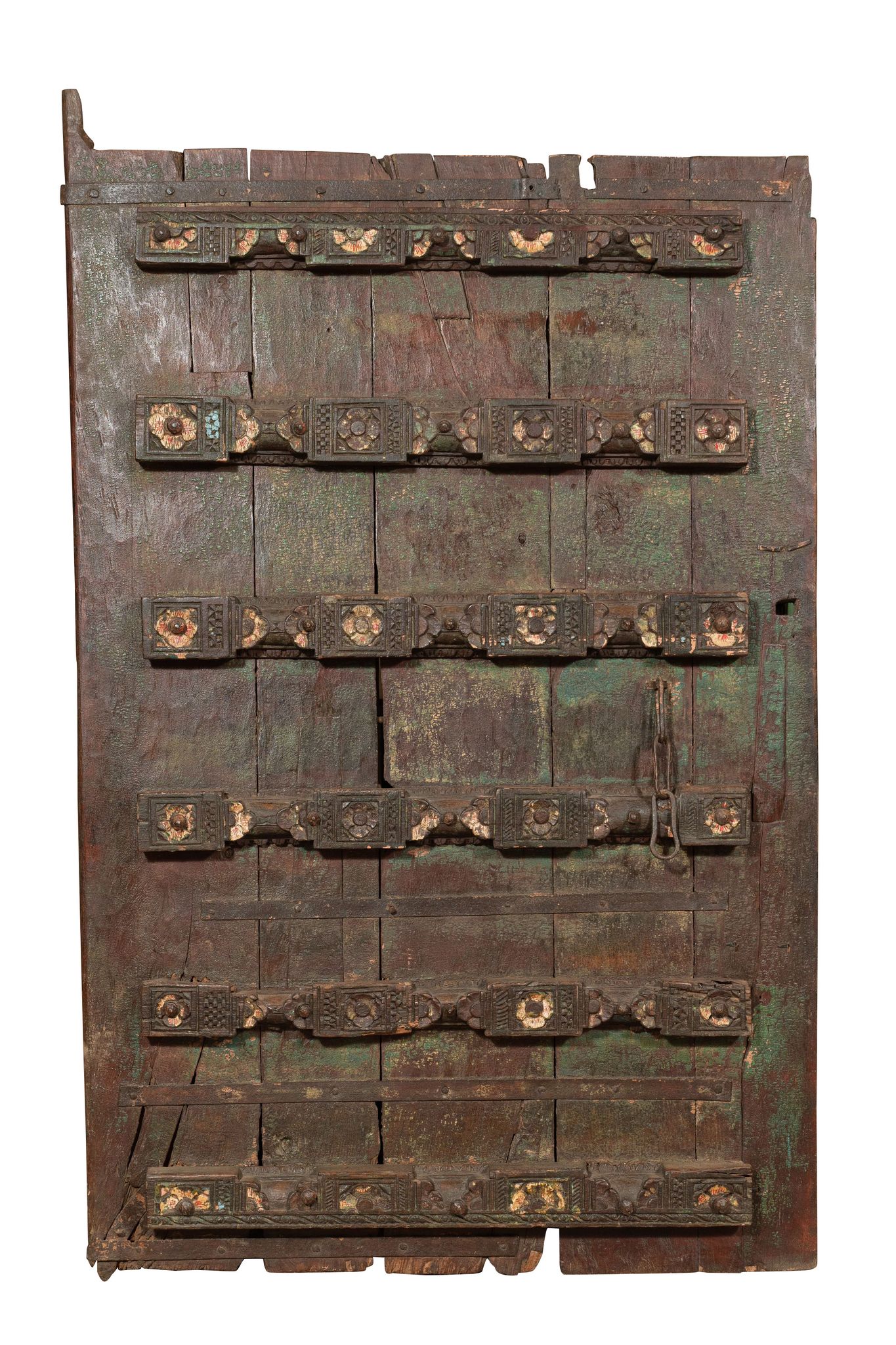 Porta In Legno Massello E Ferro Da Interno O Da Esterno Vecchia E A...