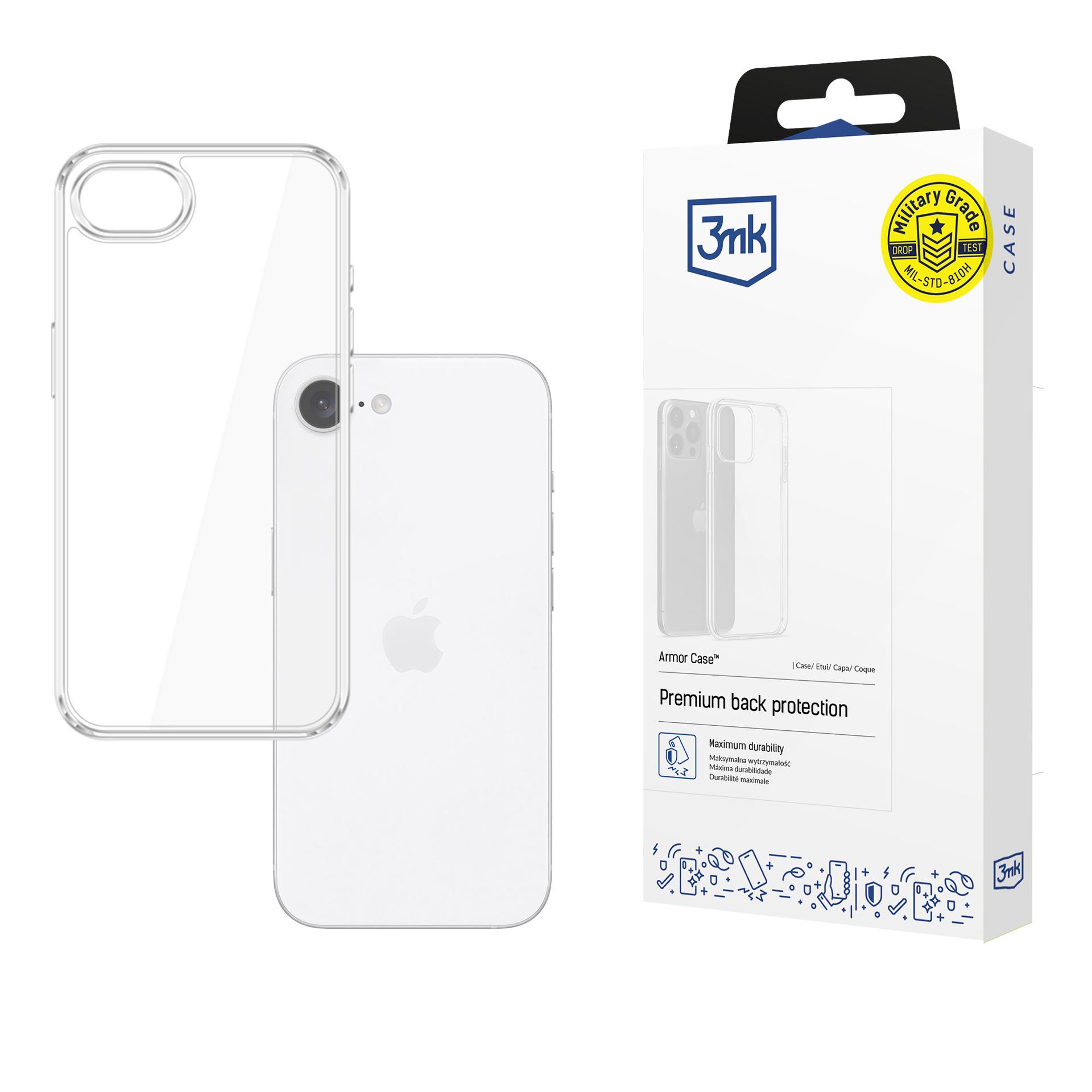 Oem Transparent Apple Iphone 16E - 3Mk Armor Case