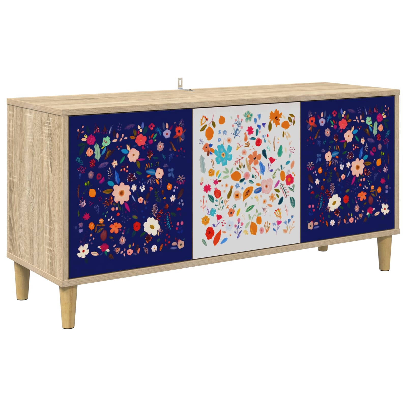 Vidaxl Braun Tv Möbel, Tv-Schrank Mainz 102 X 33 X 50 Cm Sonoma Holzwerkstoff (33 X 102 X 50 Cm) - Image 2