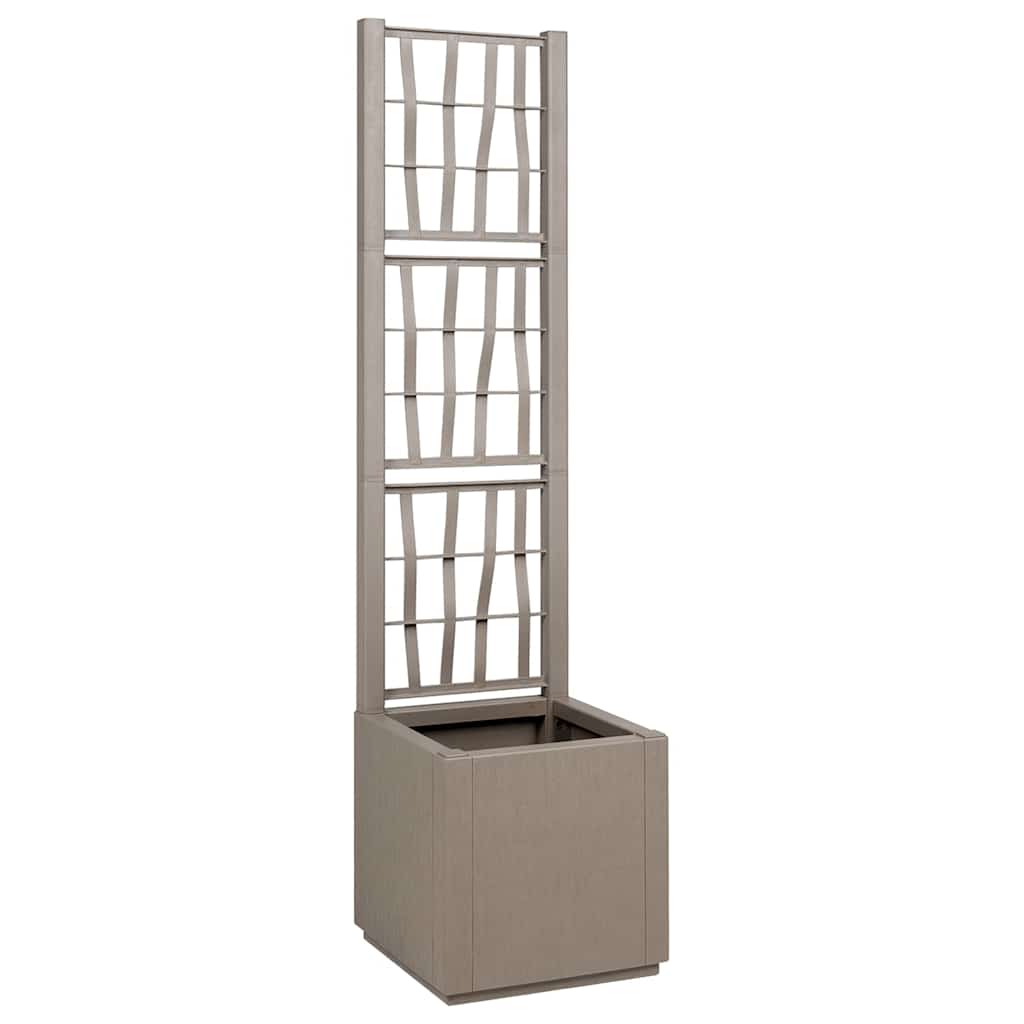 Vidaxl - Cache-pot De Jardin Gris 36 X 36 X 140 Cm Polypropylène