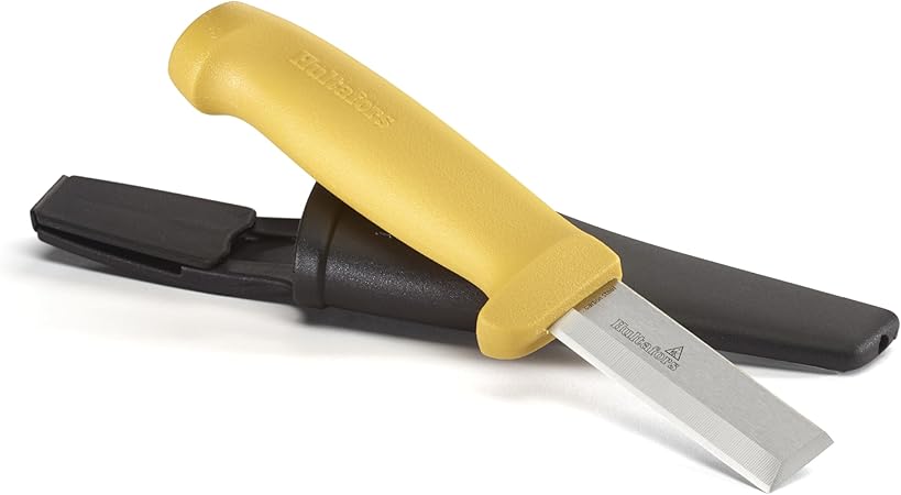 Japanisches Stahlmeisselmesser 201 Mm Mit Hultafors-scheide