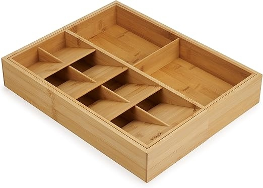 Drawerstore Organizzatore Di Cassetti Espandibile Porta Posate, Utensili E Accessori Cucina, Vassoio Salvaspazio, Bambù - Joseph Joseph