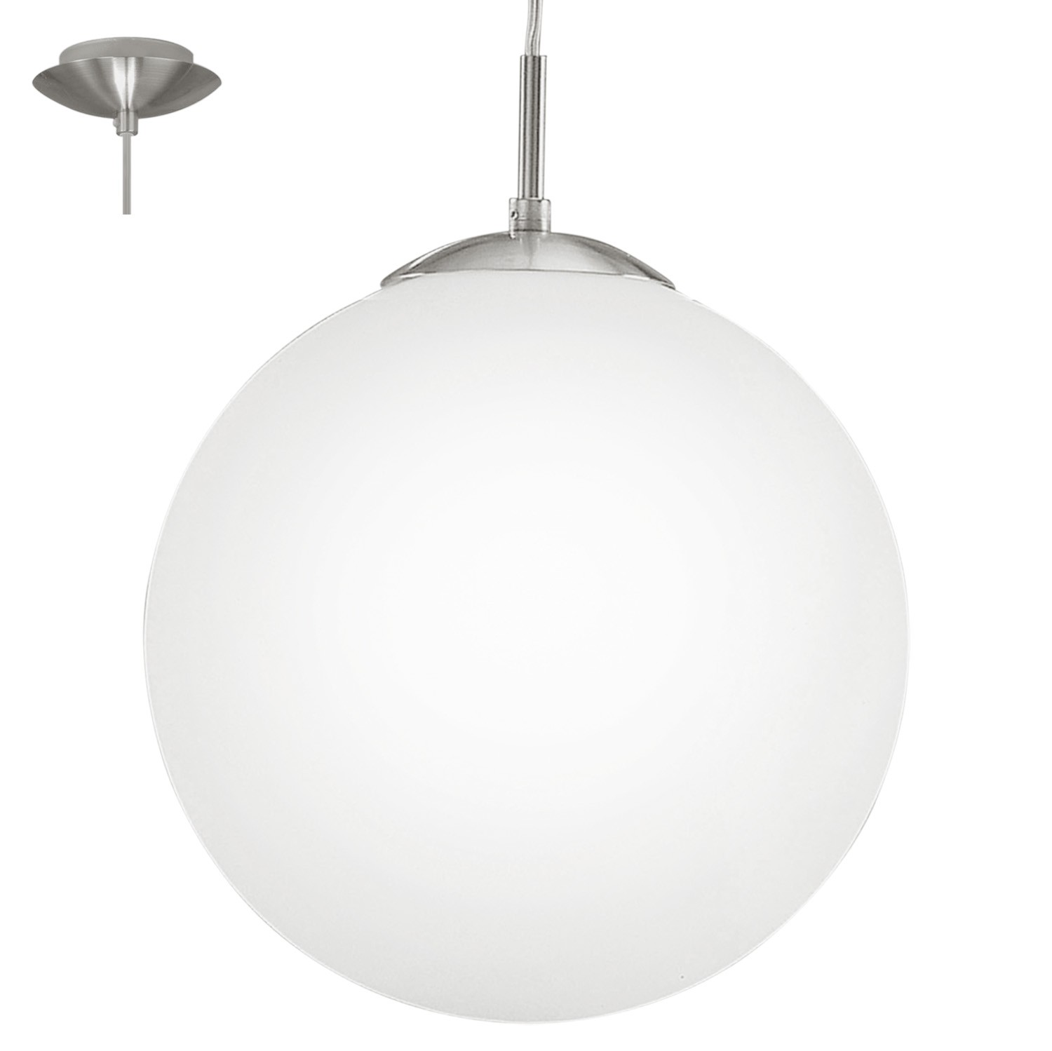 Eglo - Suspension Globo Rondo Bianco 1 X 60w 85263