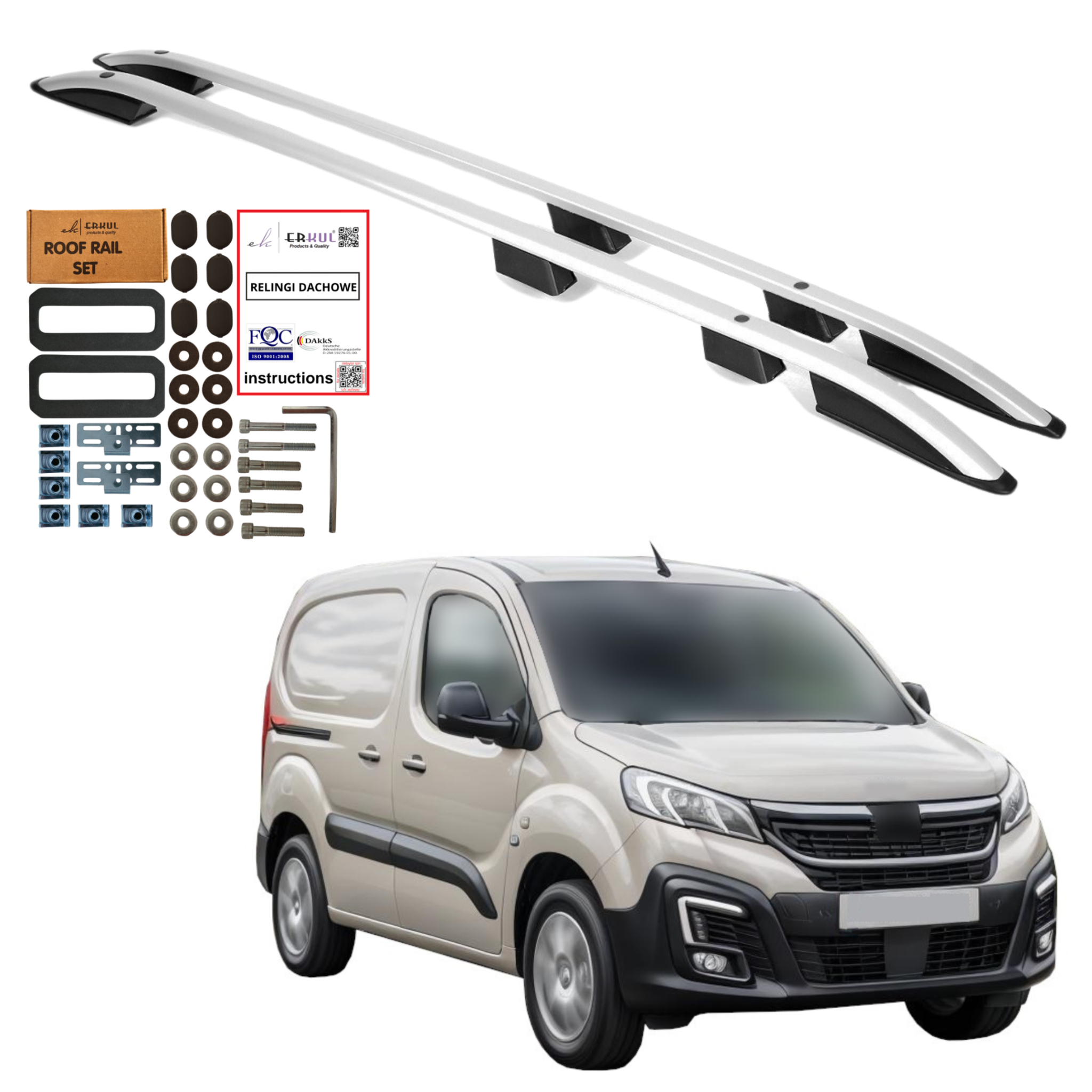Oem Versilbert Dachreling Vivaro Expert Proace Jumpy Zafira Life Scudo Lang L3