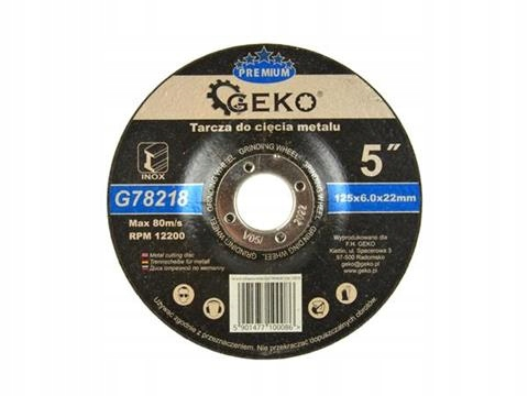 Import Schleifscheibe Geko G78218 125 Mm 6 Mm Dicke