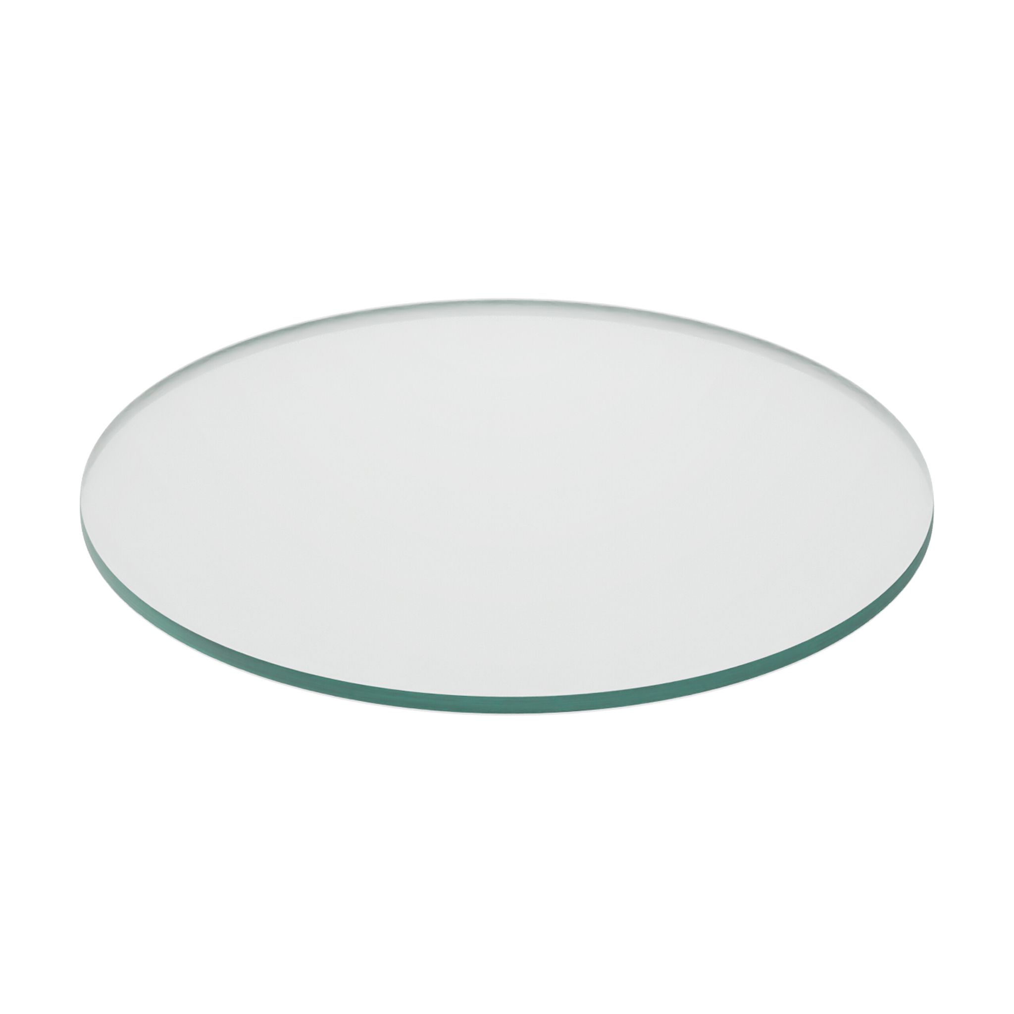 Relaxdays Glass Top, 8mm Thick, Tempered Esg, Safety Screen For Table & Fireplace, Fireproof, Round, Ø 30cm, Transparent