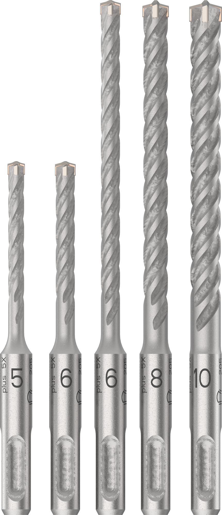Bosch PRO Hammerbohrer-Set SDS plus-5X Ø 5/6/6/8/10 mm 5-tlg. - Image 2