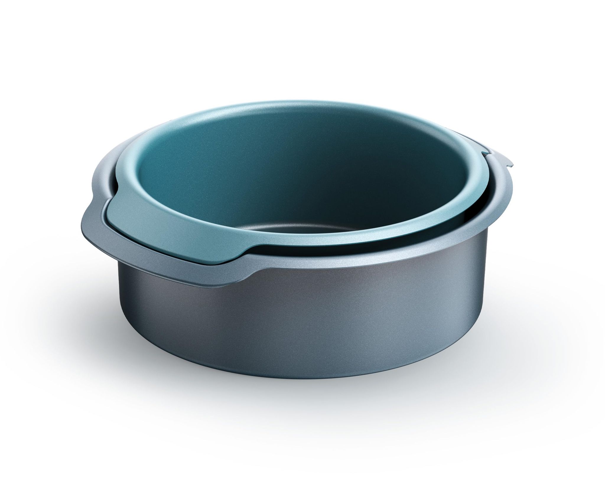 Set Di 2 Tortiere Rotonde Antiaderenti Joseph Joseph Nest Bake - Manici Integrati Per Una Facile Manipolazione, Dimensioni 23 E 20 Cm, Ideali Per Cuocere Perfettamente Le Torte.