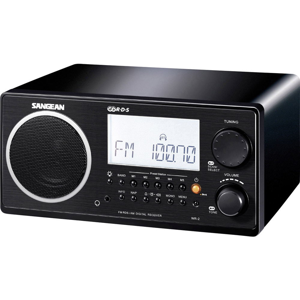 Sangean Schwarz Wr-2 Tischradio Ukw, Mw