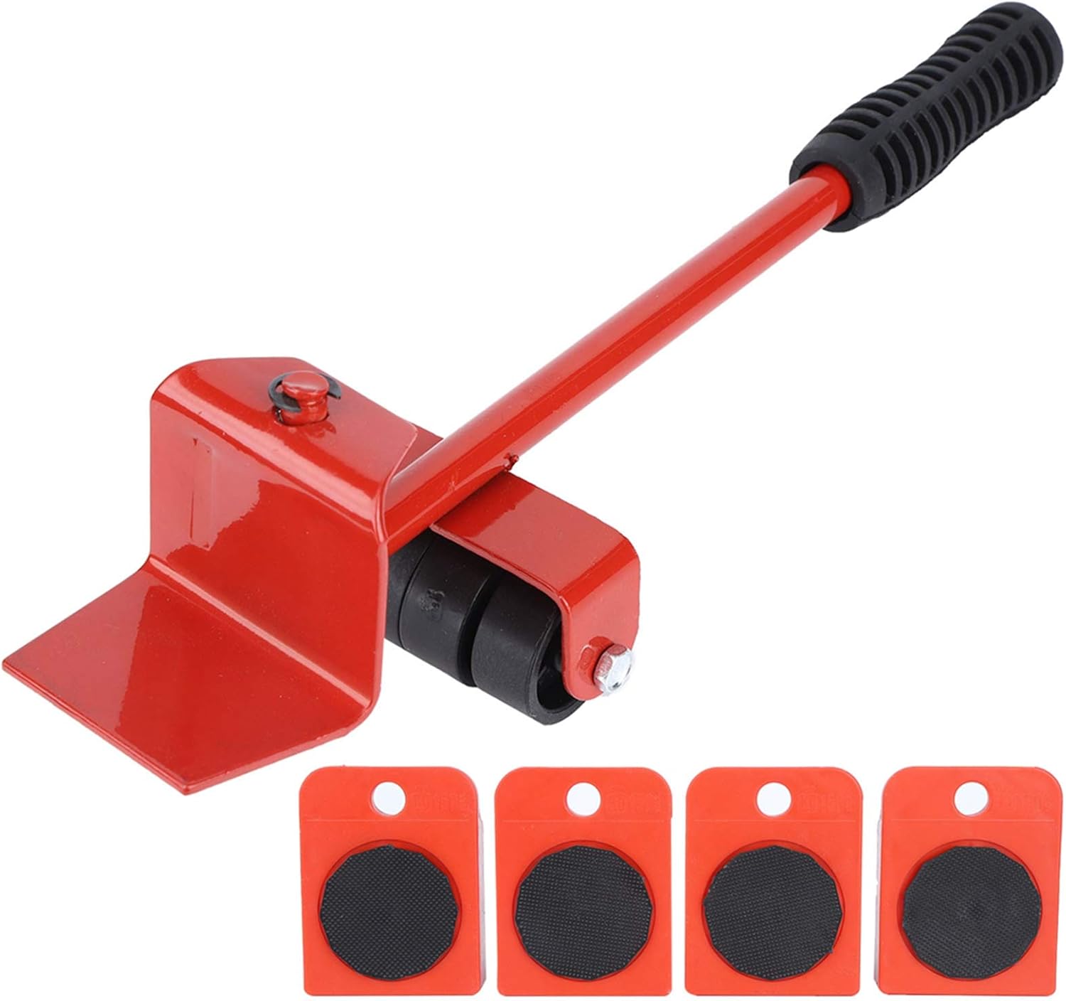 Rouleau de levage pour meubles en fer et ABS, charge 150 kg, longueur 32 cm