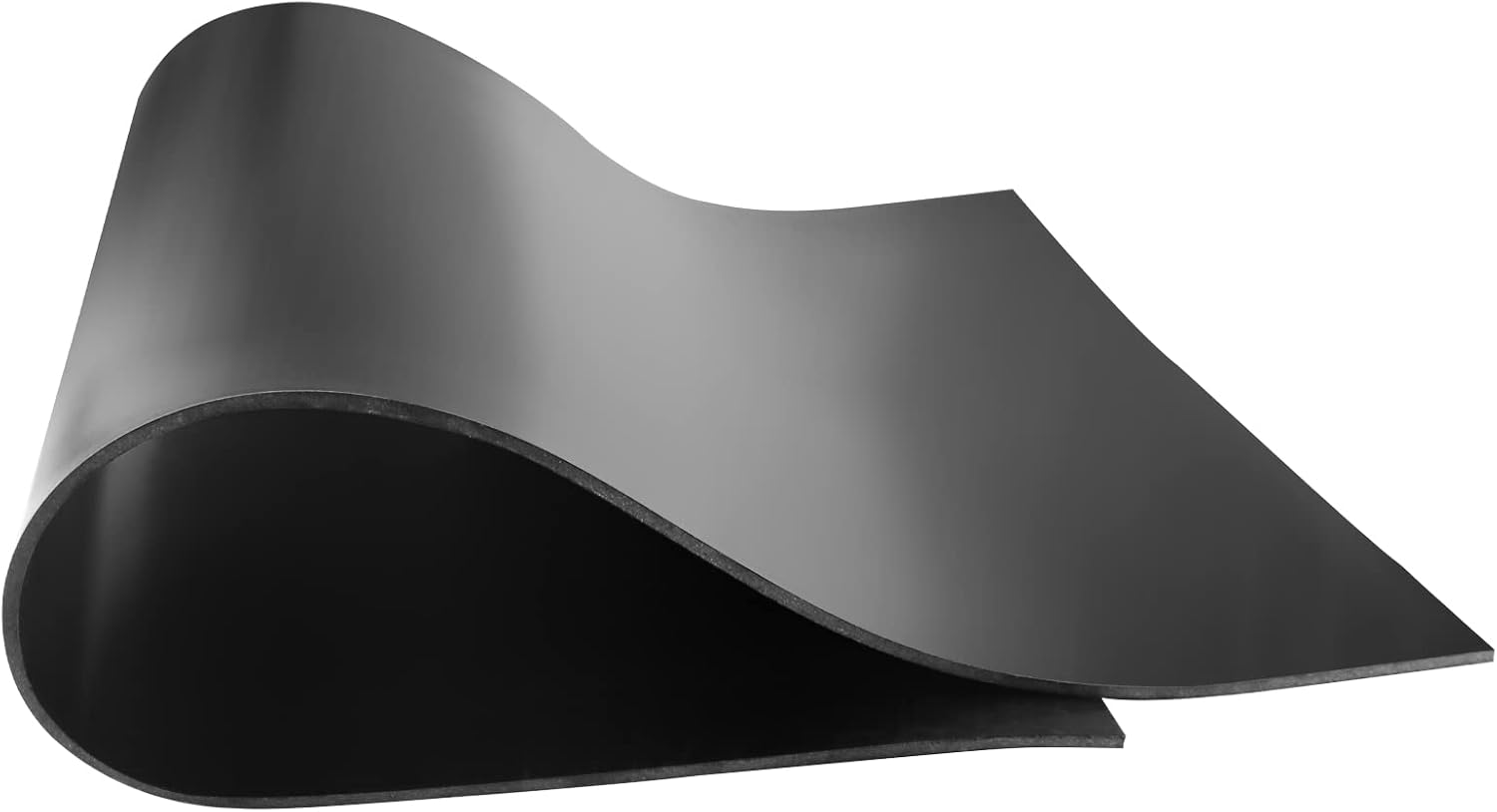 Rouleau caoutchouc néoprène noir antidérapant anti-vibration, 300 mm x 3 mm x 0,6 m