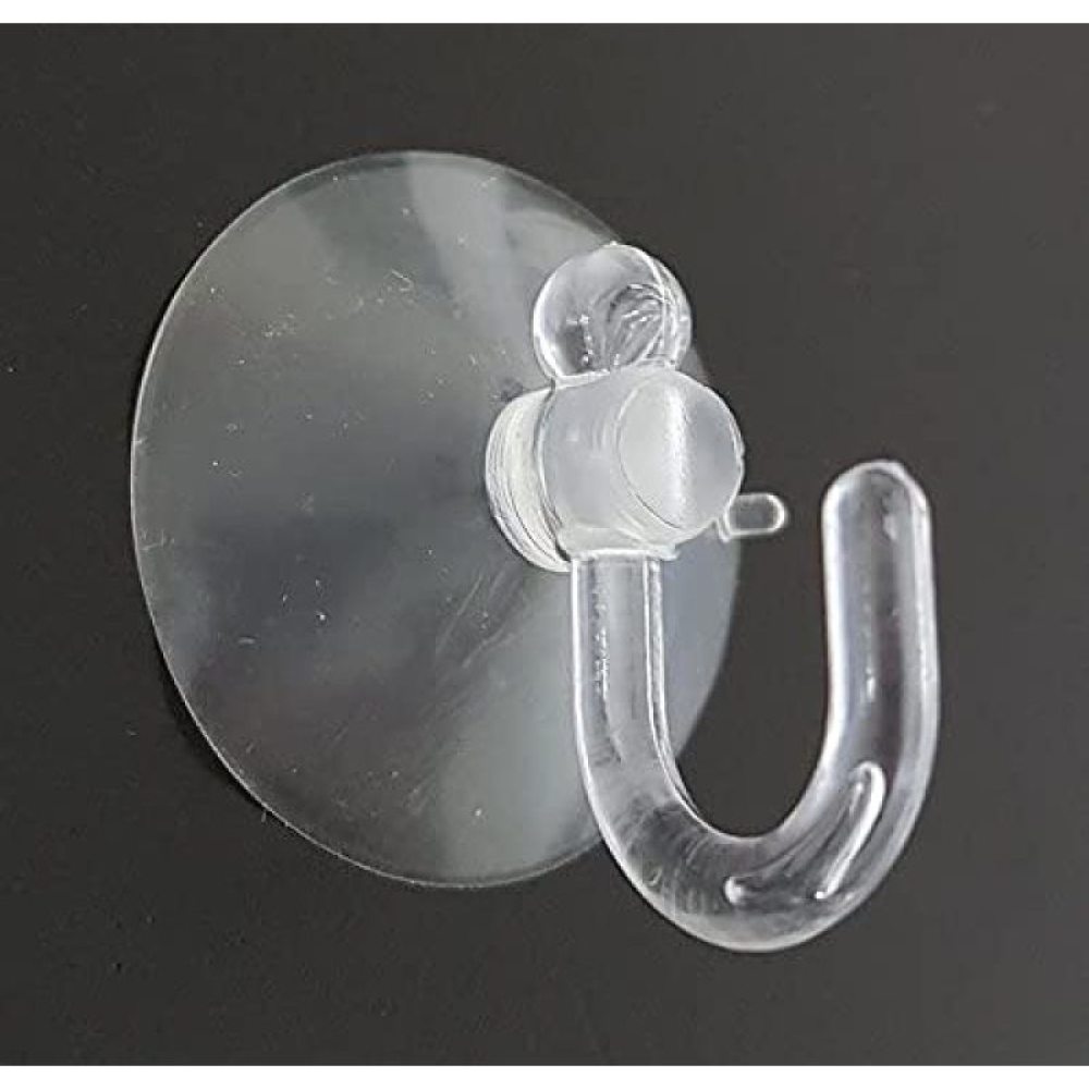 Ventouse à crochet adhésive transparente pour guirlandes et filets lumineux, lot de 40