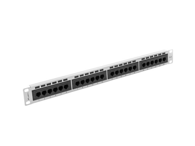 Patchpanel 24 PORT 1U Kat.6 grau PPU6-1024-S - Bild 4