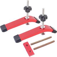 Serre-joint rapide pour rail en T, aluminium anodisé, 16 cm, boulon et curseur T fournis