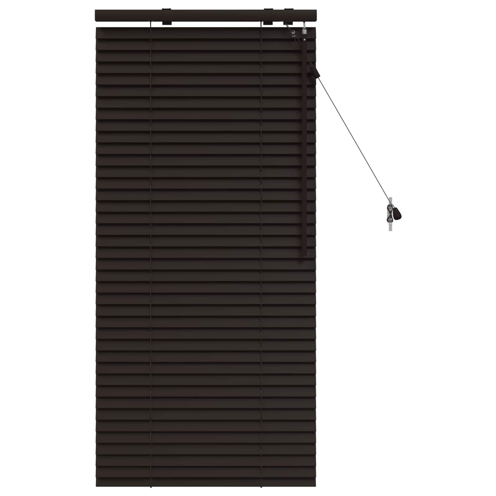 Vidaxl Dunkelbraun Venezianische Jalousie 65 X 130 Cm 35 Mm