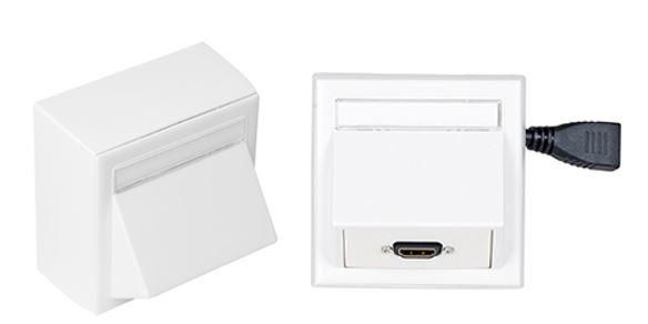 Vivolink Weiß Wand Anschluss Box Hdmi +
